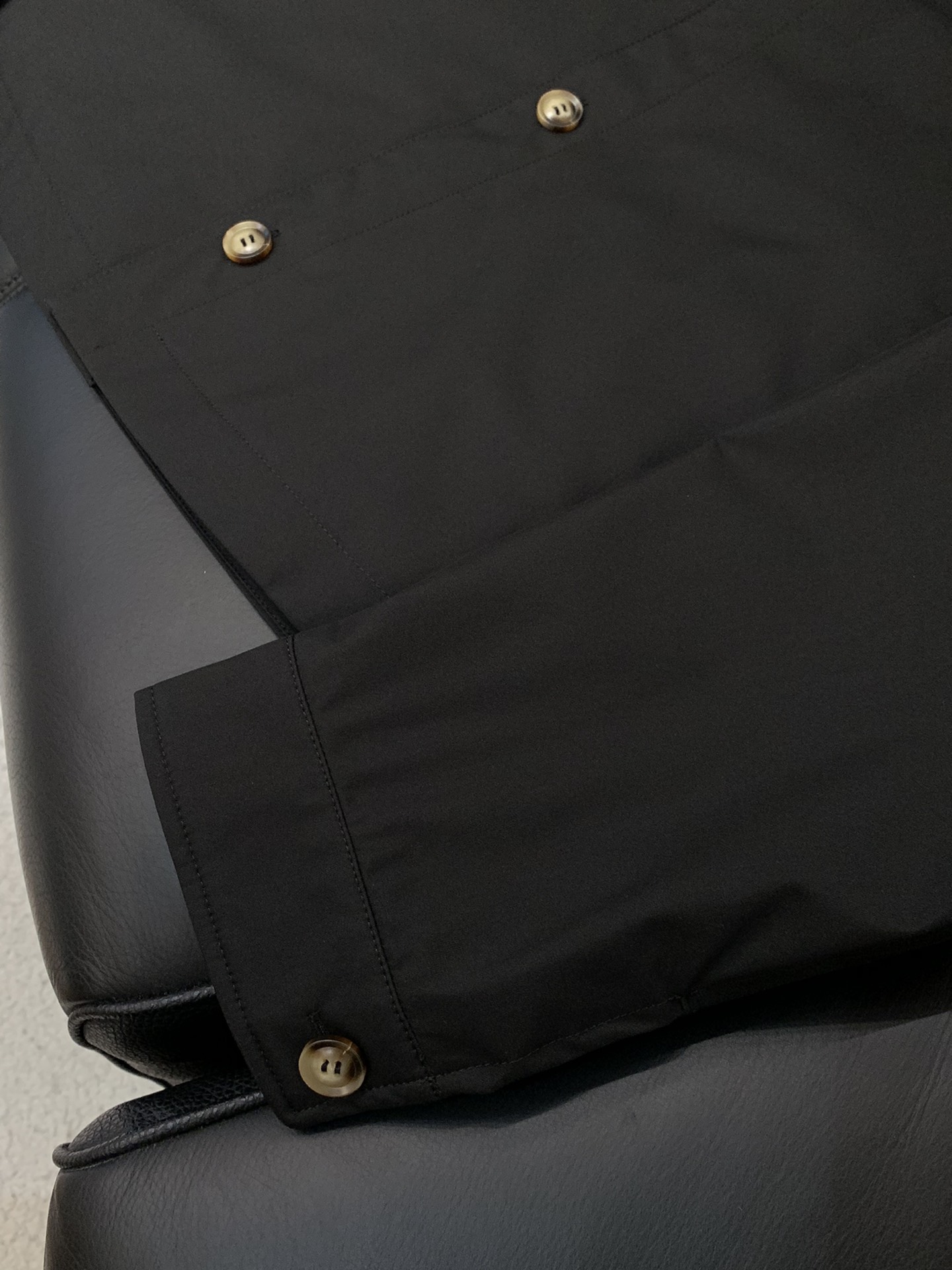 Women's Luxe Black LP Turn-Down Collar Jacket - Polyester Fiber Material 7 i1755852107 4408 5