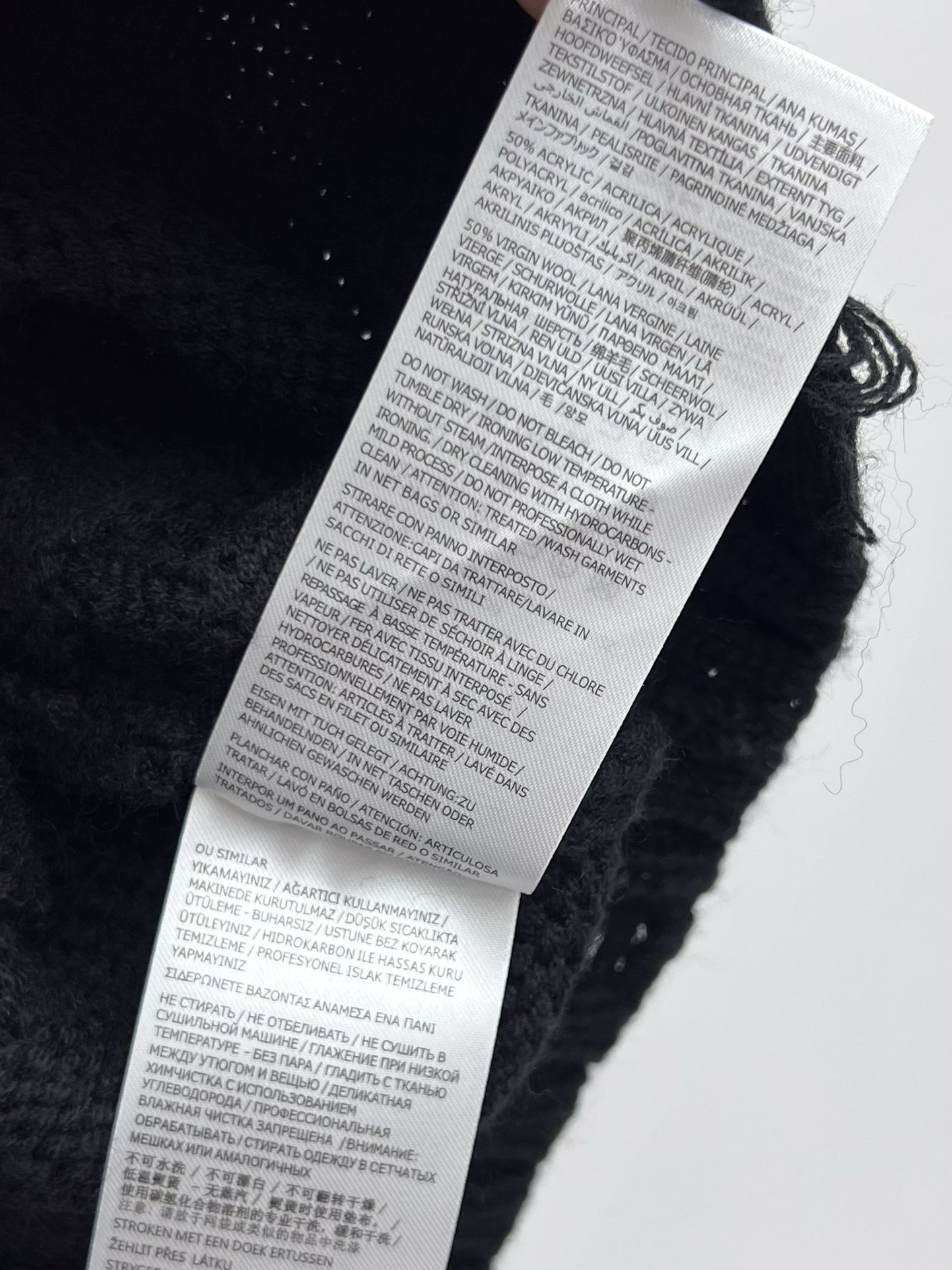 Maison margiel*破洞毛衣开衫秋冬新款条纹黑色开衫选用羊毛混纺面料材质经典v领宽松大版型剪裁