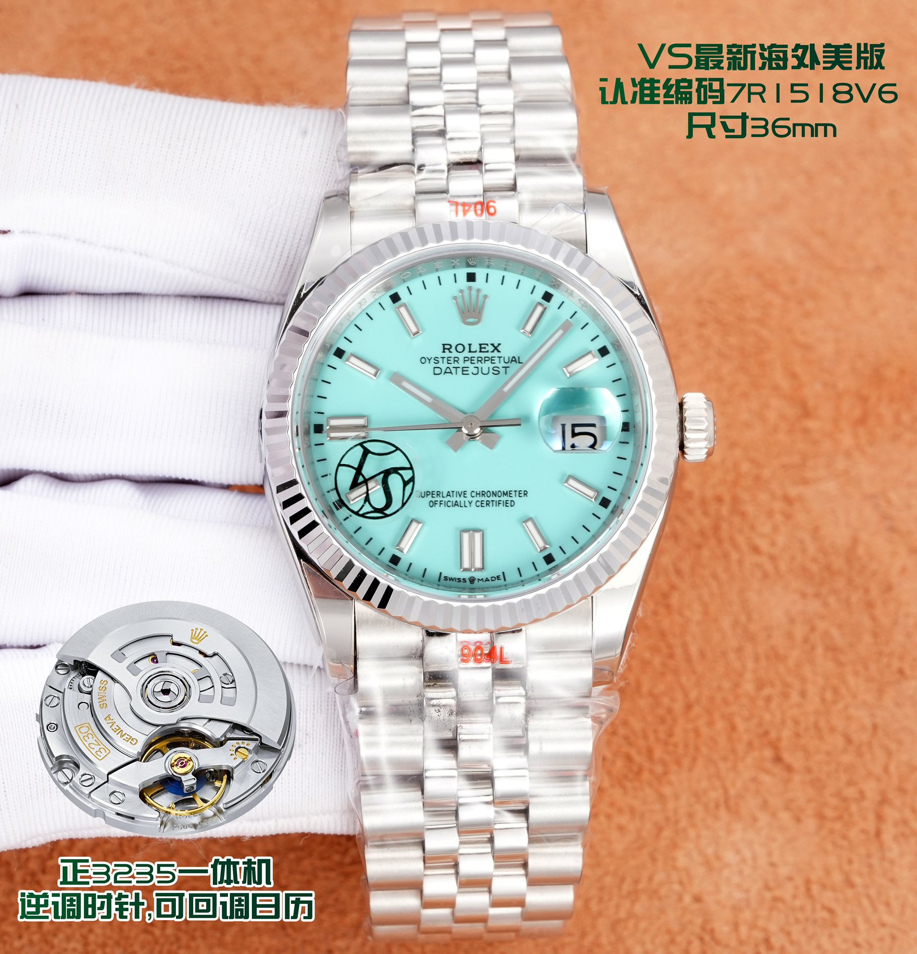 NO:339961,Unified Clean Factory New 36mm Tiffany Blue Model Log Model Arrival Latest Overseas Limited Edition The new latest v3 version is 