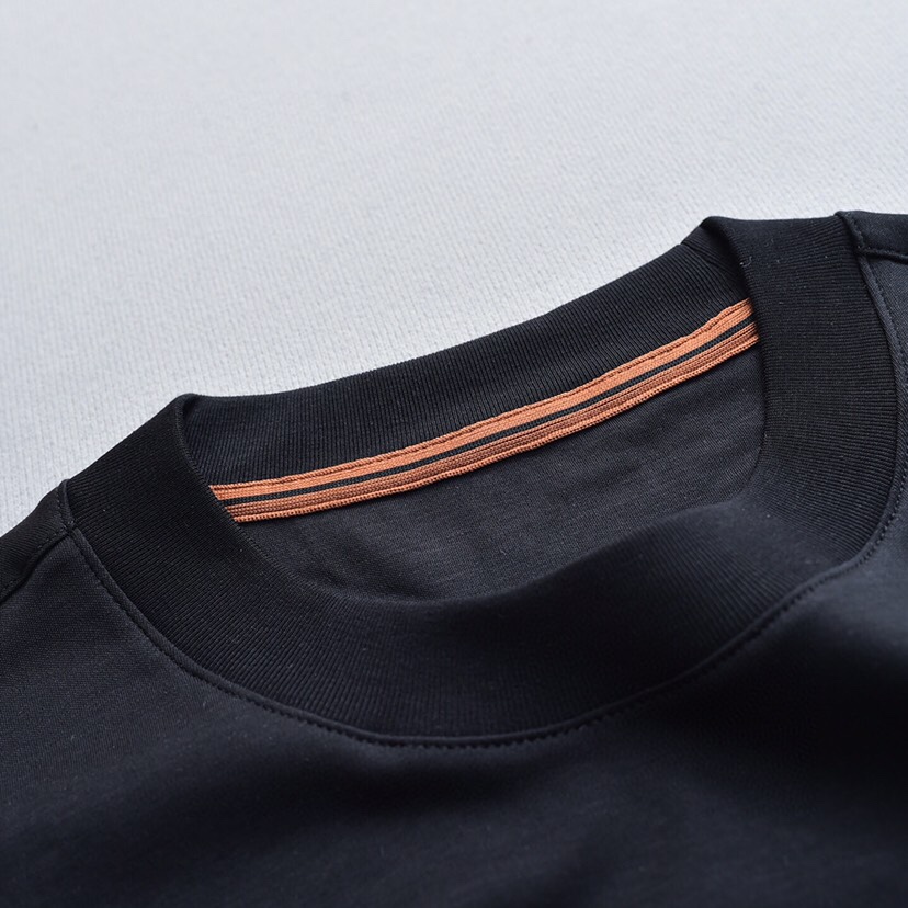  Ermenegildo Zegna 杰尼亚官网同款小标刺绣60支水柔棉双面全棉短袖圆领T恤\n2色推荐