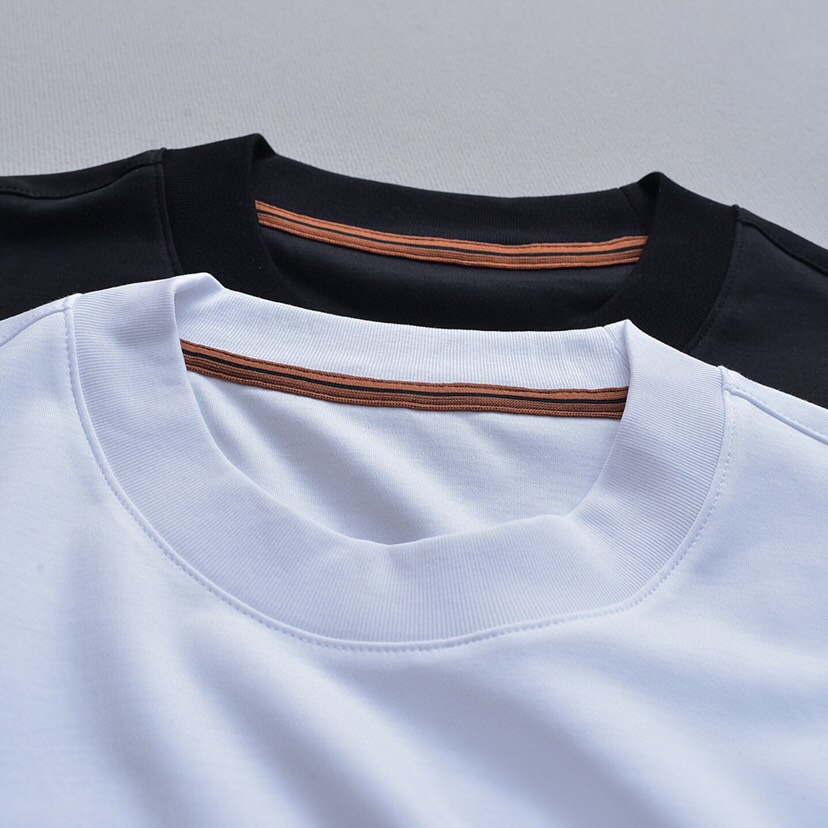  Ermenegildo Zegna 杰尼亚官网同款小标刺绣60支水柔棉双面全棉短袖圆领T恤\n2色推荐