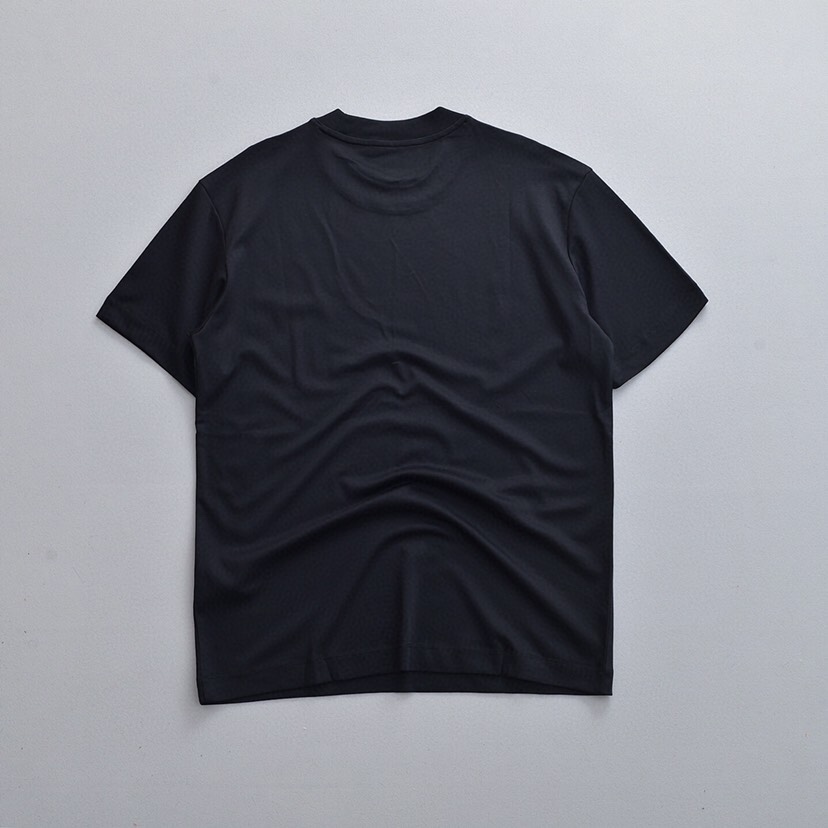  Ermenegildo Zegna 杰尼亚官网同款小标刺绣60支水柔棉双面全棉短袖圆领T恤\n2色推荐