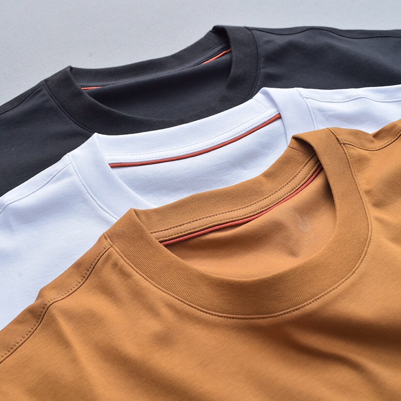  Loro Piana 诺悠翩雅lP🆕 官方同步乱针绣短袖圆领T恤，60支丝光液氨丝光双面短袖圆领T恤\