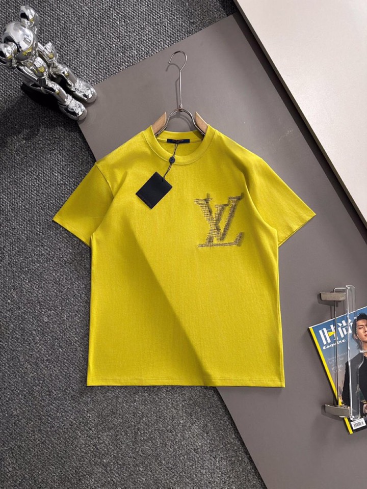  Louis Vuitton 路易威登 LV 驴牌25ss新款短袖圆领T恤，男女同款情侣款，定制260克