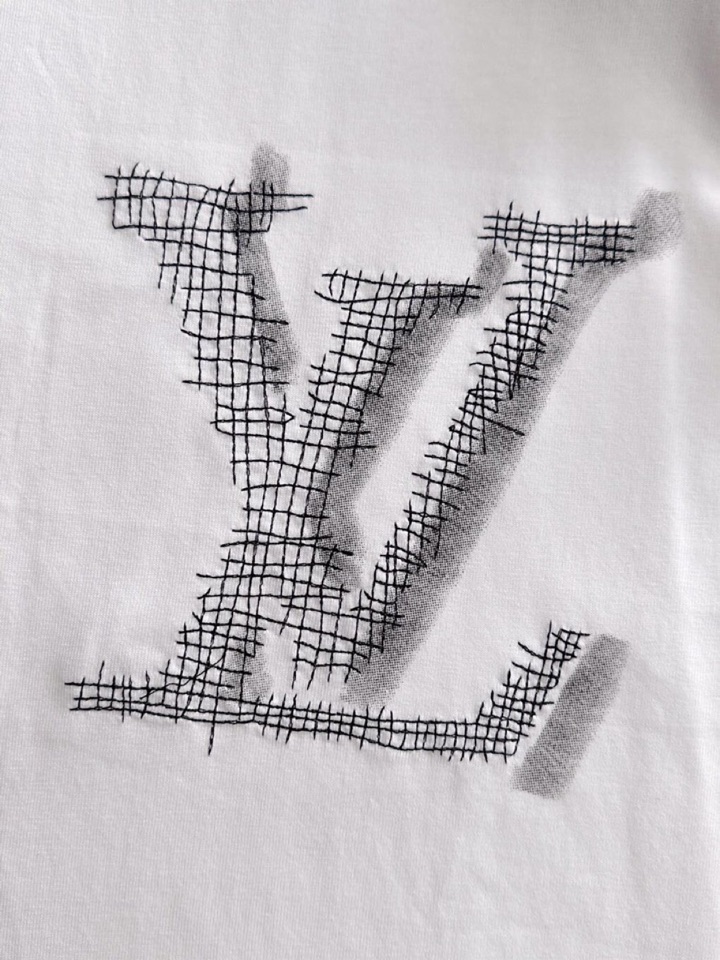  Louis Vuitton 路易威登 LV 驴牌25ss新款短袖圆领T恤，男女同款情侣款，定制260克