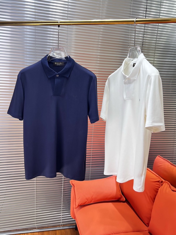  Loro Piana 诺悠翩雅lP🆕 新品时尚翻领T恤Polo衫，简约时尚老钱风单品设计，天丝棉+聚酯