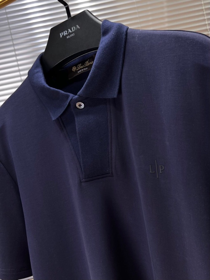  Loro Piana 诺悠翩雅lP🆕 新品时尚翻领T恤Polo衫，简约时尚老钱风单品设计，天丝棉+聚酯