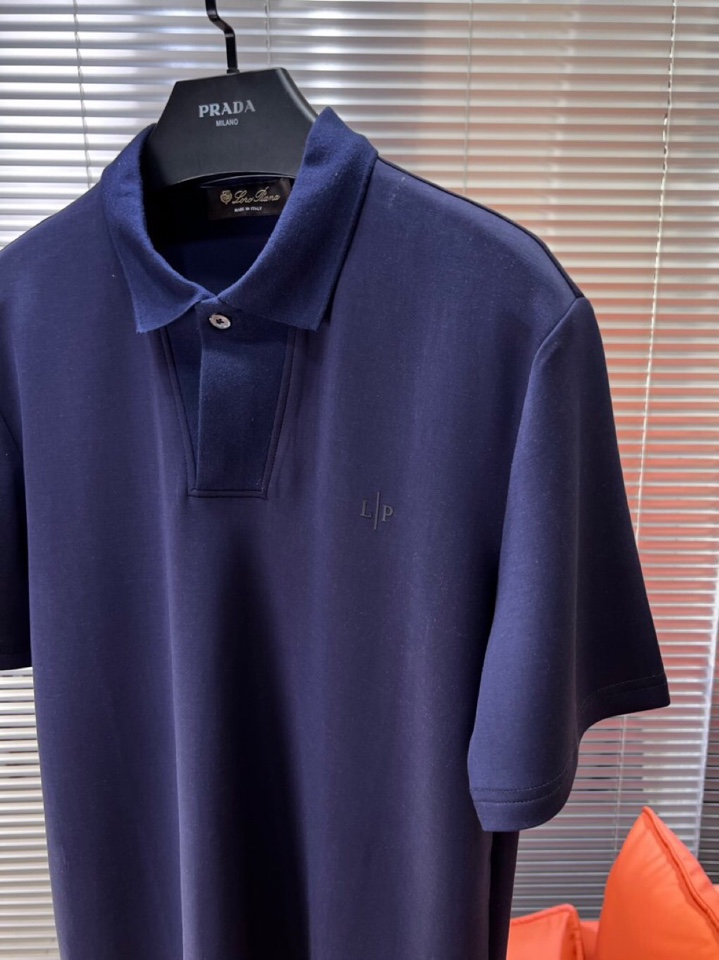  Loro Piana 诺悠翩雅lP🆕 新品时尚翻领T恤Polo衫，简约时尚老钱风单品设计，天丝棉+聚酯