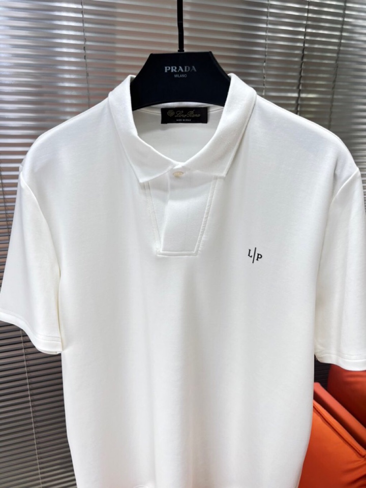  Loro Piana 诺悠翩雅lP🆕 新品时尚翻领T恤Polo衫，简约时尚老钱风单品设计，天丝棉+聚酯