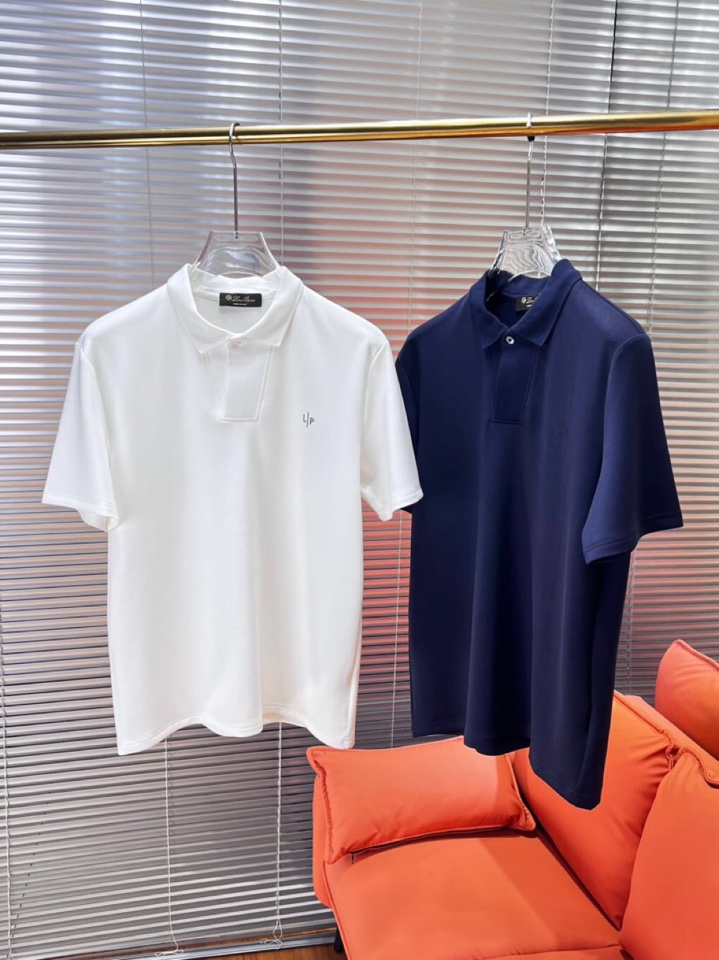  Loro Piana 诺悠翩雅lP🆕 新品时尚翻领T恤Polo衫，简约时尚老钱风单品设计，天丝棉+聚酯
