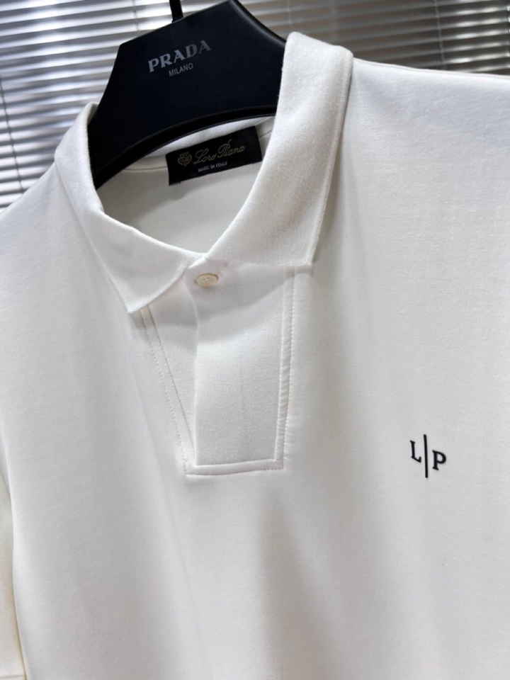  Loro Piana 诺悠翩雅lP🆕 新品时尚翻领T恤Polo衫，简约时尚老钱风单品设计，天丝棉+聚酯