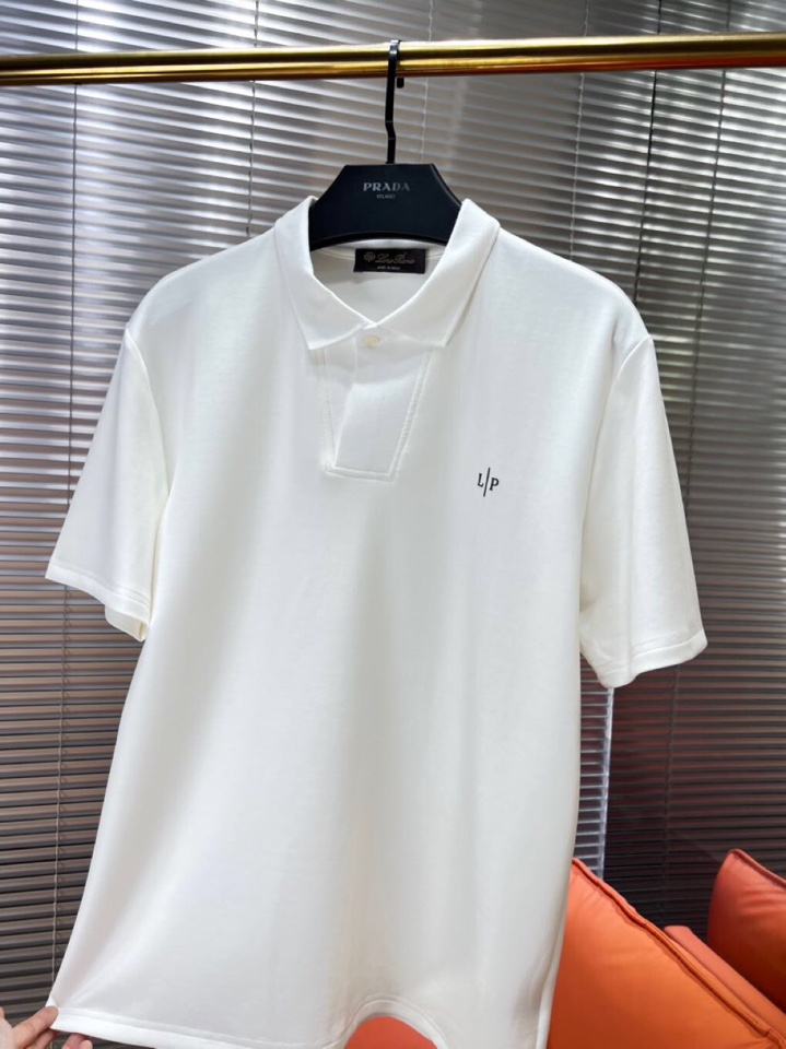  Loro Piana 诺悠翩雅lP🆕 新品时尚翻领T恤Polo衫，简约时尚老钱风单品设计，天丝棉+聚酯