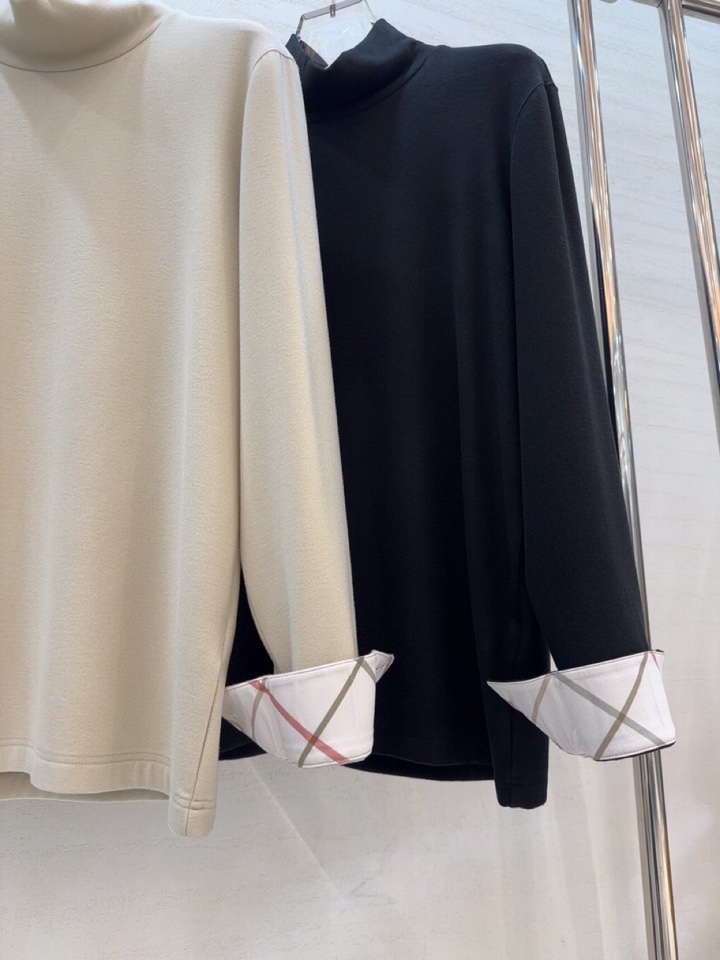  Gucci 古奇2025秋冬海外走秀款<🧸净版堆堆领>。高领长袖T恤衫，打底衫，320克重羊毛+德绒混