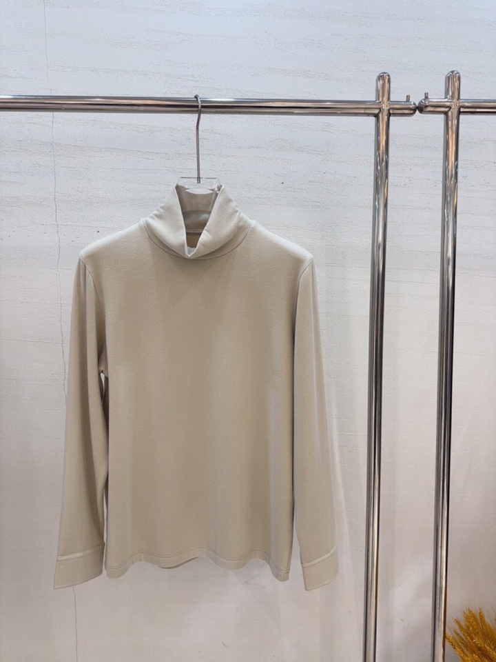  Gucci 古奇2025秋冬海外走秀款<🧸净版堆堆领>。高领长袖T恤衫，打底衫，320克重羊毛+德绒混