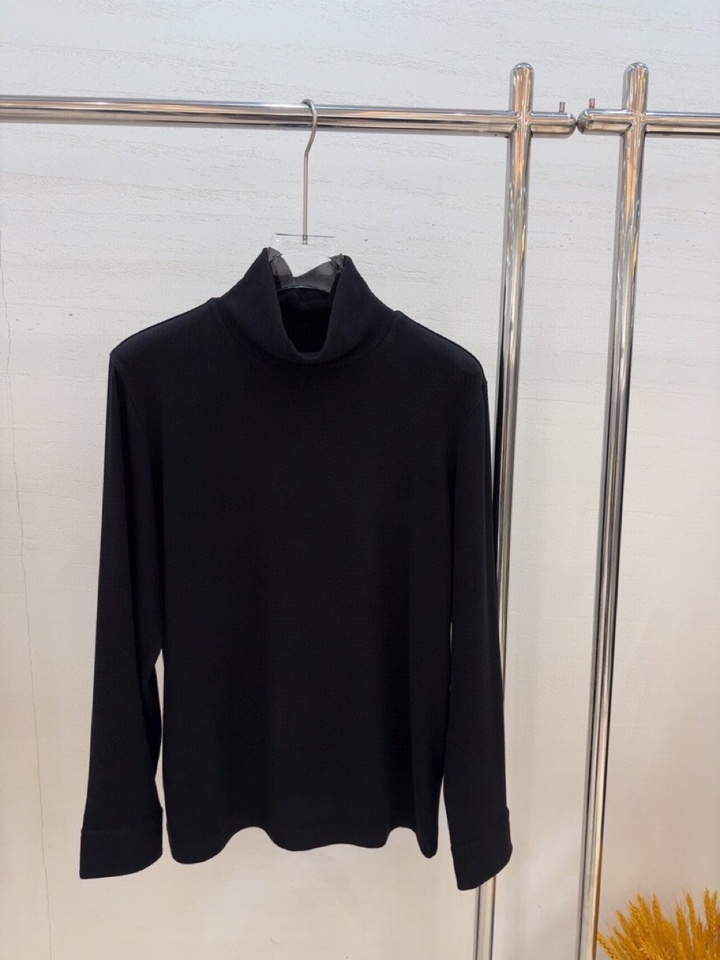  Gucci 古奇2025秋冬海外走秀款<🧸净版堆堆领>。高领长袖T恤衫，打底衫，320克重羊毛+德绒混