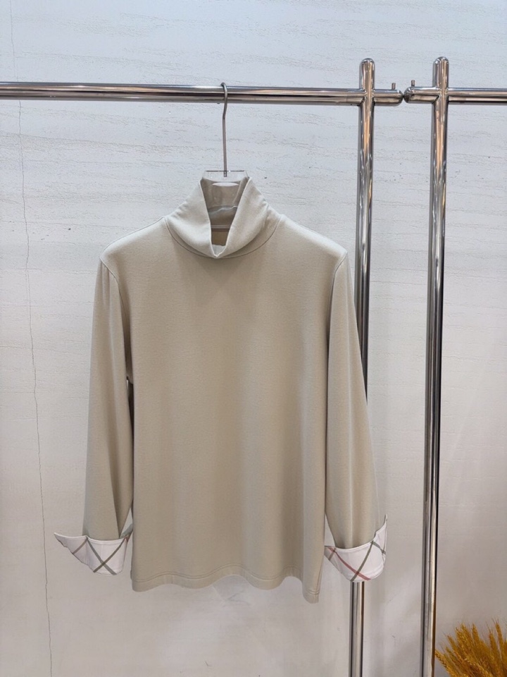  Gucci 古奇2025秋冬海外走秀款<🧸净版堆堆领>。高领长袖T恤衫，打底衫，320克重羊毛+德绒混