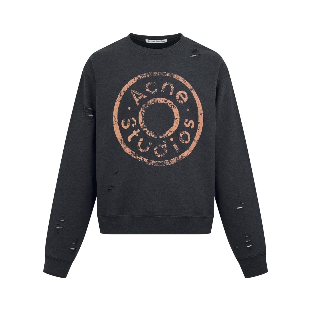 NO:514334,.Acne Studios ripped old logo sweatshirt Custom-made dyed 1:1 gray-green soft cotton cotton sweatshirt material [the surface fabric and the terry bottom are in the same color configuration (the market fabric is in stock, which does not match the original version) The fabric order quantity is 2 tons. The simple fabric manufacturing process takes 45 days] The cloud-like touch, delicate and soft, comfortable skin, with a pure gray-green tone, which seems to be the elegance after the years of precipitation. The chest is engraved with AcneStudios' uninhibited soul. The clever integration of the hole elements is deliberately sprinkled on the gray canvas. It is a deliberate rebellion and a break from the constraints of tradition. It is unique in the wave of trend. Craft 1: Use glue printing. The chest printing has been modified three times with film mesh boards. Print patterns on the fabric with glue liquid paint. Bake fabrics to fix printing patterns. Craft 2:  Many parts of the body are worn by pure artificial regular positioning. Hand brush marks add texture and depth to the surface of the clothing to imitate the texture of natural wear. Craft 3: The fabric is washed. The texture is better. It is not easy to deform. It is not easy to shrink. It is not easy to fade. It maintains long-term beauty. Auxiliary materials. Customized 1:1 Acne trademark. Size. Loose style. Size. S M L XL,,acne studios,dior,hoodie,sweatshirts,alexander wang.19860909.Acne Studios 破洞做旧徽标运动衫 定制定染1:1灰绿臻柔棉彩棉卫衣料【面布与毛圈底呈同色配置（市场面料现货是面底异色 与原版不符） 面料起订量为2吨 单纯面料制造环节耗时45天】云感般的触感 细腻柔软 舒适贴肤 以一袭纯粹灰绿调 似是岁月沉淀后的优雅 胸前镌刻着AcneStudios不羁的灵魂 破洞元素的巧妙融入 在灰色画布上肆意挥洒 是刻意为之的叛逆 是对传统束缚的挣脱 在潮流的浪潮中独树一帜 工艺1: 采用胶浆印花 胸前印花经过三次菲林网板修改 使用胶浆液体涂料在织物上打印图案 烘烤织物以固定印刷图案 工艺2: 衣身多处皆由纯人工规律性定位磨破 手工刷痕 在衣物表面增加纹理和深度感 以模仿自然磨损的质感 工艺3: 面料都经过浇洗 手感质感更佳 不易变形 不易缩水 不易褪色 保持长久的美观 辅料 定制1:1 Acne 商标 版型 宽松版型 尺码 S M L XL,,acne studios,dior,hoodie,sweatshirts,alexander wang,Men's clothing