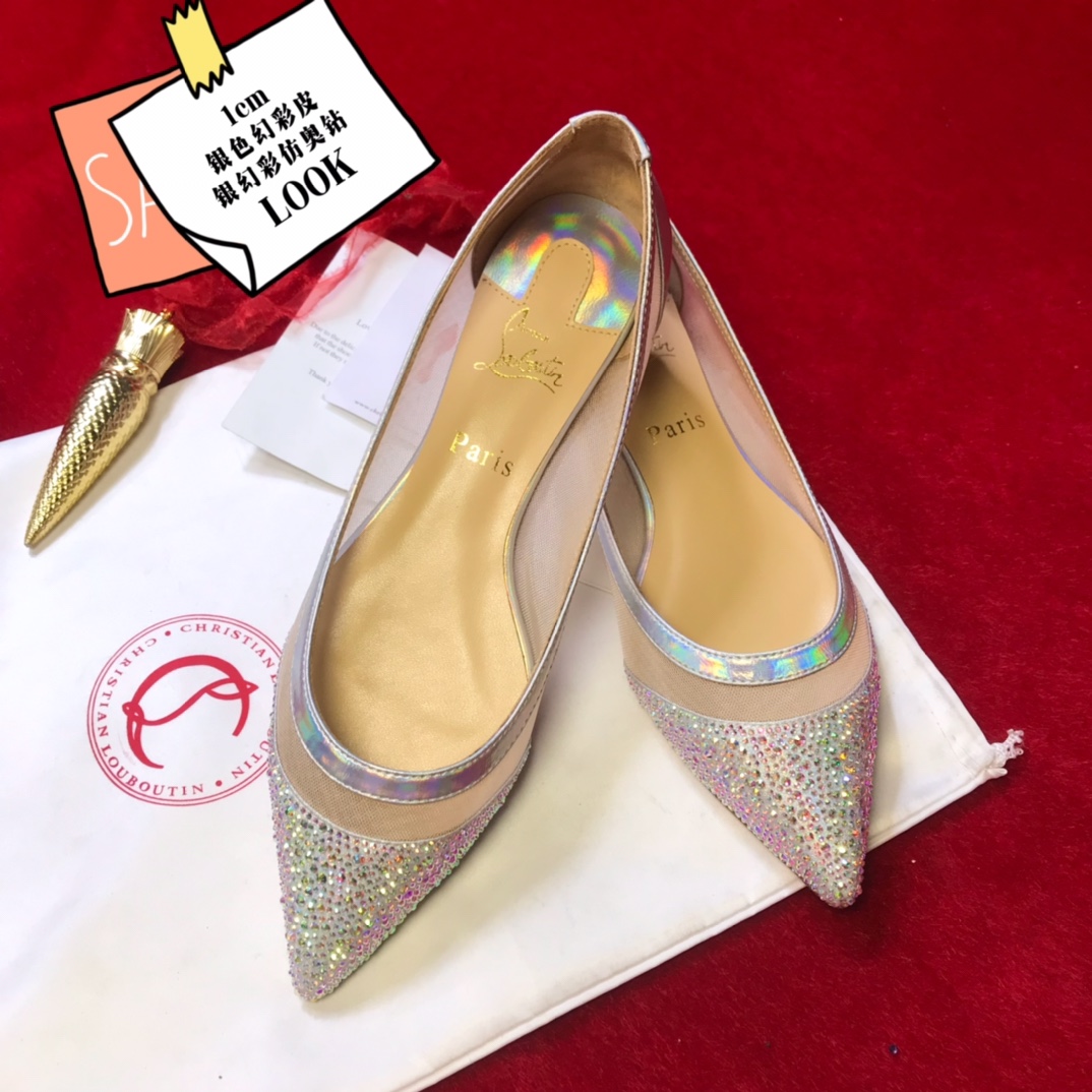 NO:337423,High-end custom classic series!  H1Cm, size 35-42. genuine leather big sole..210969 silver fantasy color, fantasy diamond, official website synchronization. Standard European code Reference:210969 Color:silver Material:cowhide Lining:goat leather Heel height:1Cm Sole:leather sole Size:EUR 35-42 (US 4-11):,,christian louboutin,louis vuitton,Leather soles19860909高端订制 精典款系列！ H1Cm,尺码35-42码.真皮大底..210969银幻彩,幻彩钻,官网同步. 标准欧码 Reference:210969 Color:silver Material:cowhide Lining:goat leather Heel heigh:1Cm Sole:leather sole Size:EUR 35－42（US 4一11) :,,christian louboutin,louis vuitton,Leather soles,Women's Shoes