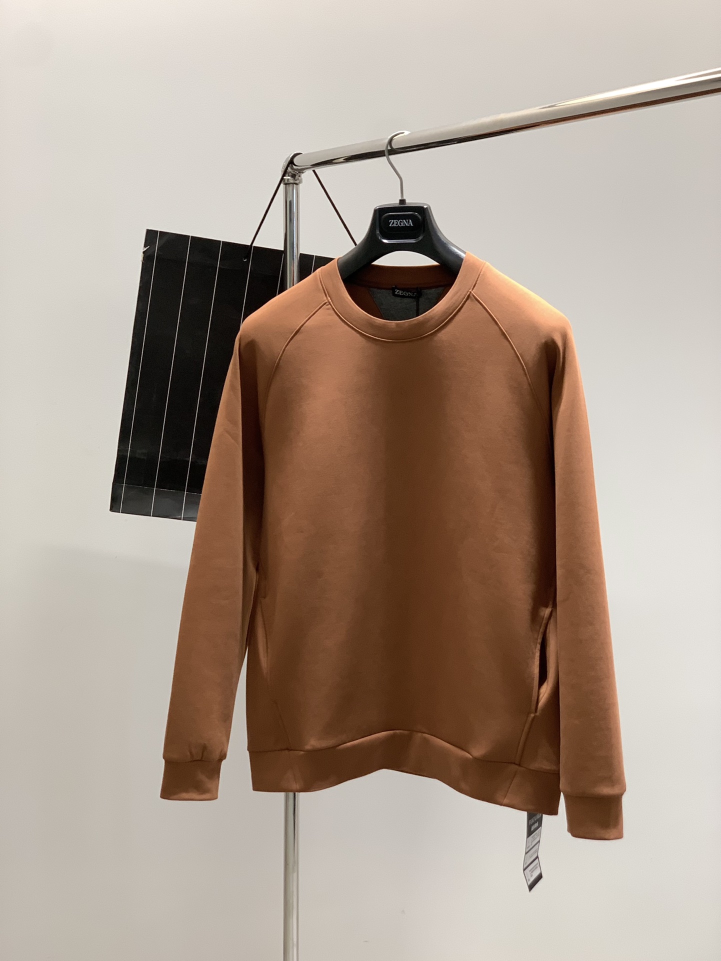 Zegna Women's Cotton-Blend Sweatshirt, Crew Neck, Long Sleeves - Luxury Comfort 17 i1755937804 5803 0