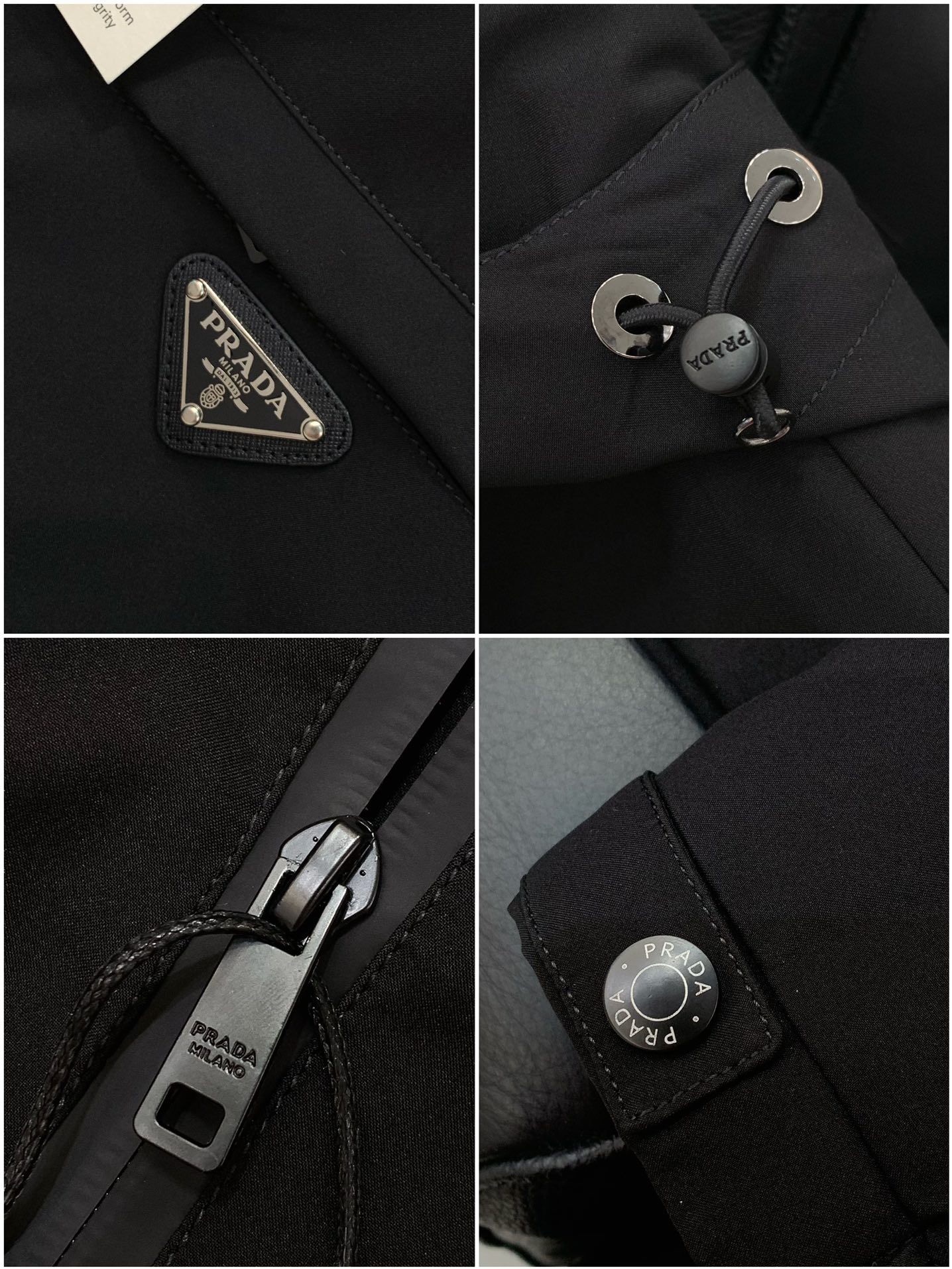 ，PRADA 普拉达，2025秋季最新品，专柜同步有售，时尚休闲连帽外套，进口原版面料，做工极为复杂，唯