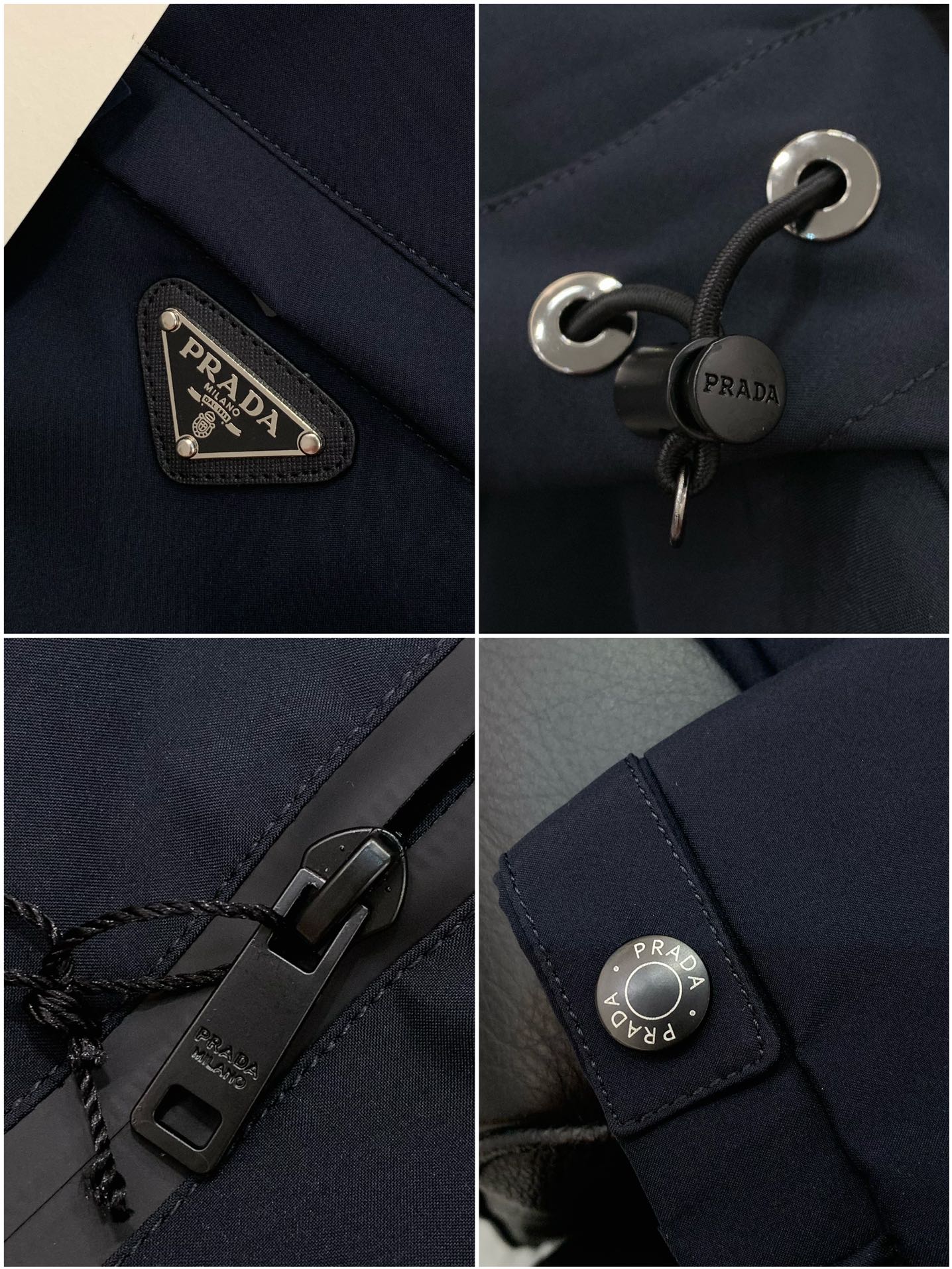 Prada 2025 Autumn Hooded Jacket in Original Fabric - Stylish and Comfortable 6 i1755938531 347 4