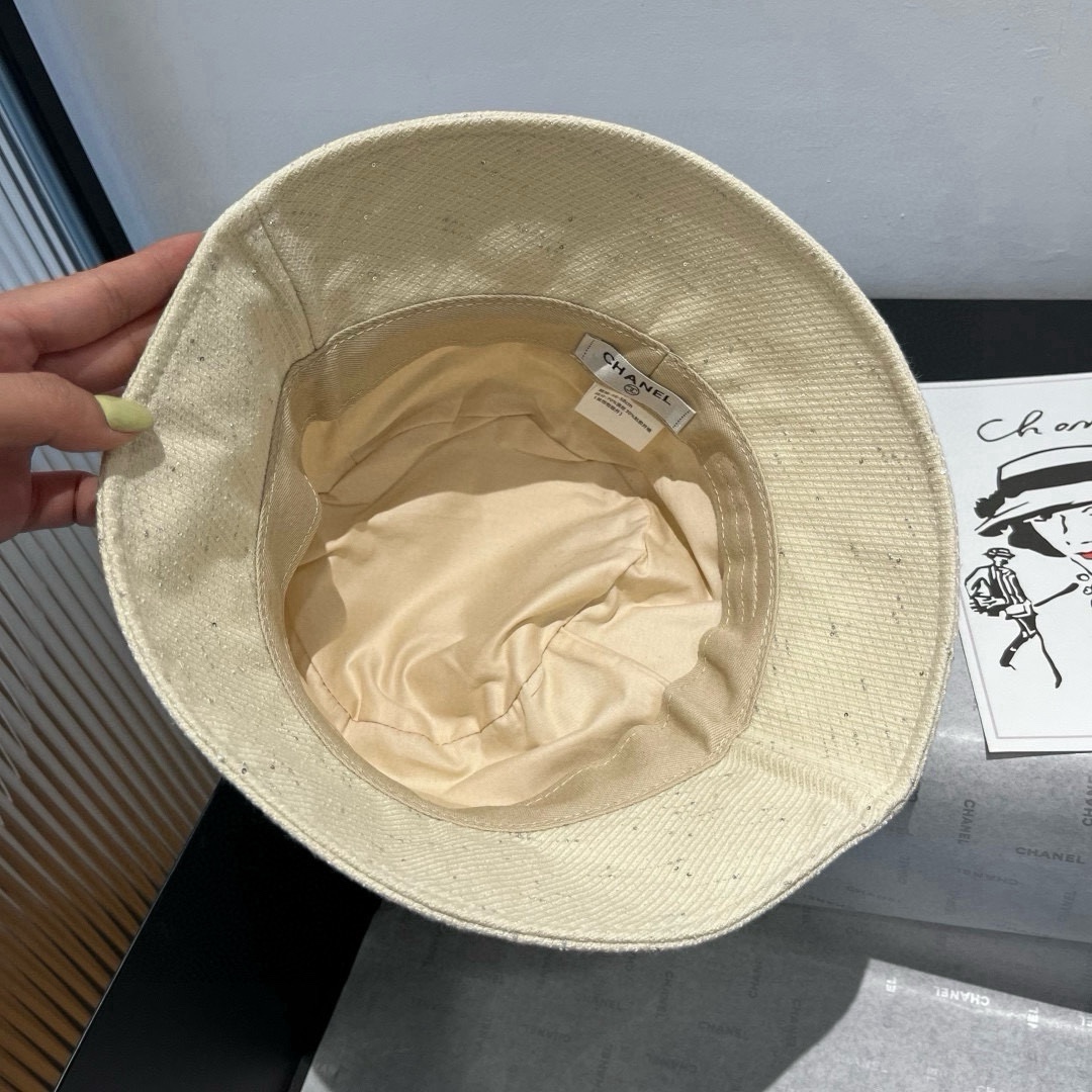 🆕

香奈儿新款遮阳渔夫帽、防紫外线布帽，可折叠头围57cm
