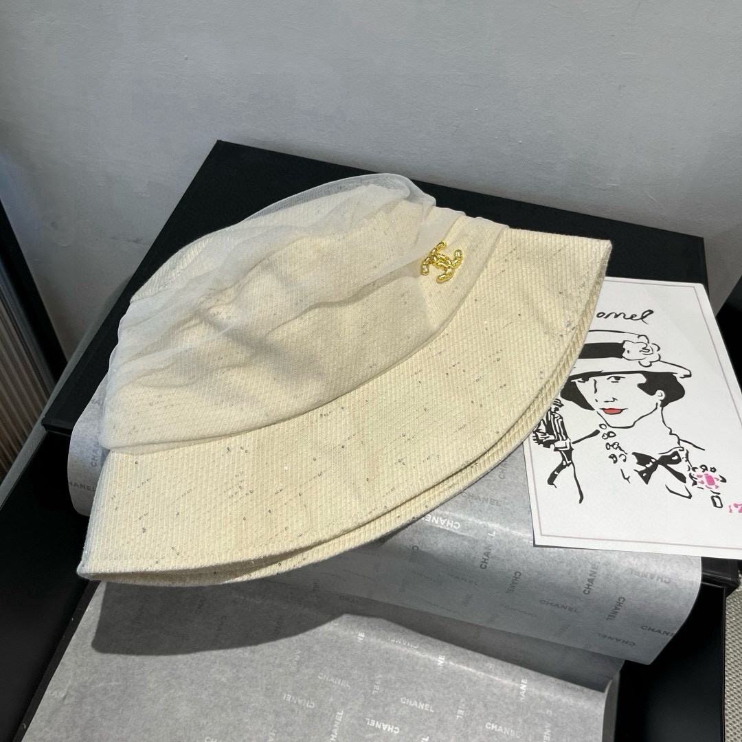 🆕

香奈儿新款遮阳渔夫帽、防紫外线布帽，可折叠头围57cm