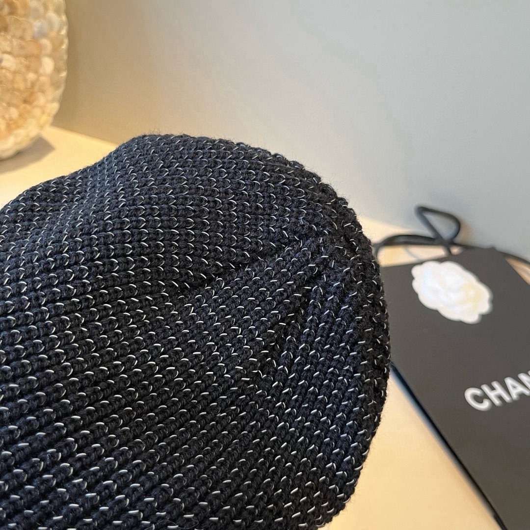 🆕

Chanel香奈儿新款针织渔夫帽，头围57cm