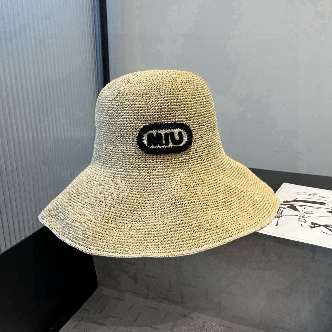 🆕

缪缪2025夏款折叠草帽，纯收工钩织，头围57cm，可折叠