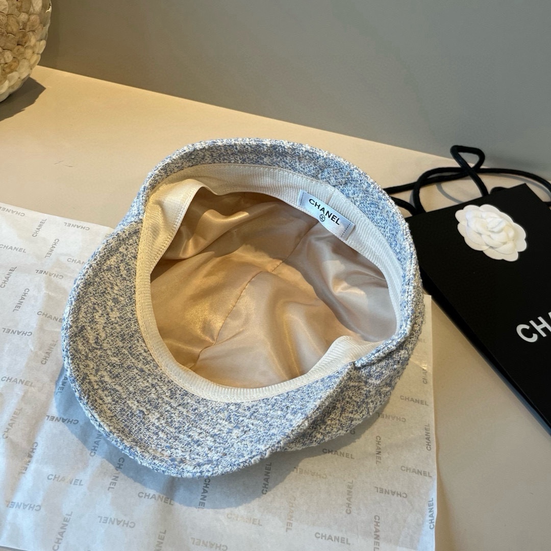 🆕

香奈儿新款鸭舌画家帽，头围57cm