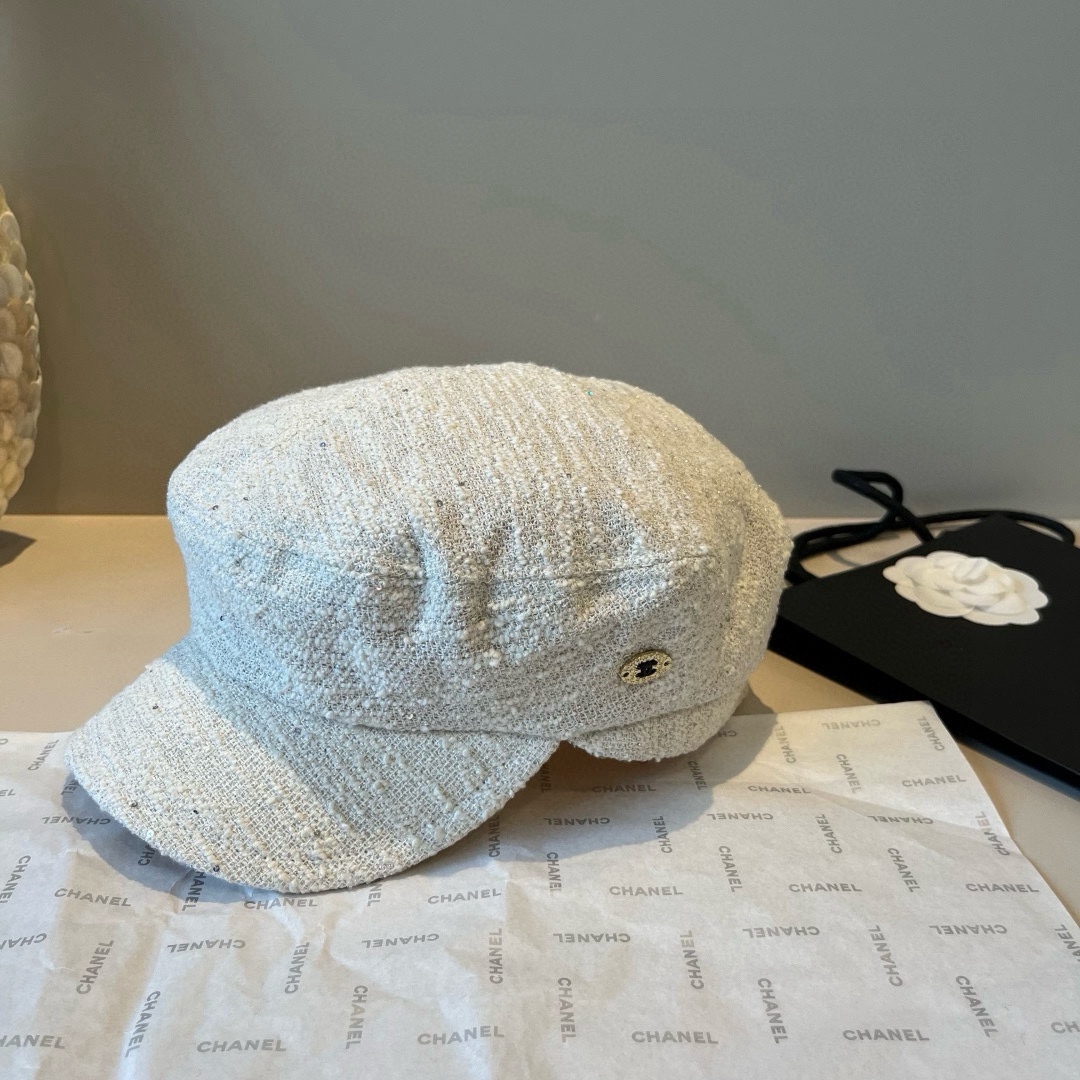 🆕

香奈儿新款鸭舌画家帽，头围57cm