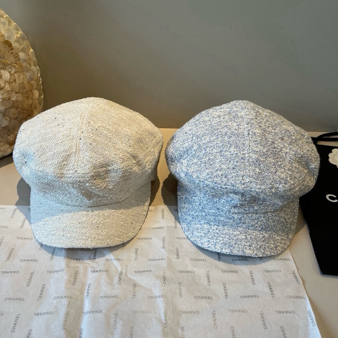 🆕

香奈儿新款鸭舌画家帽，头围57cm