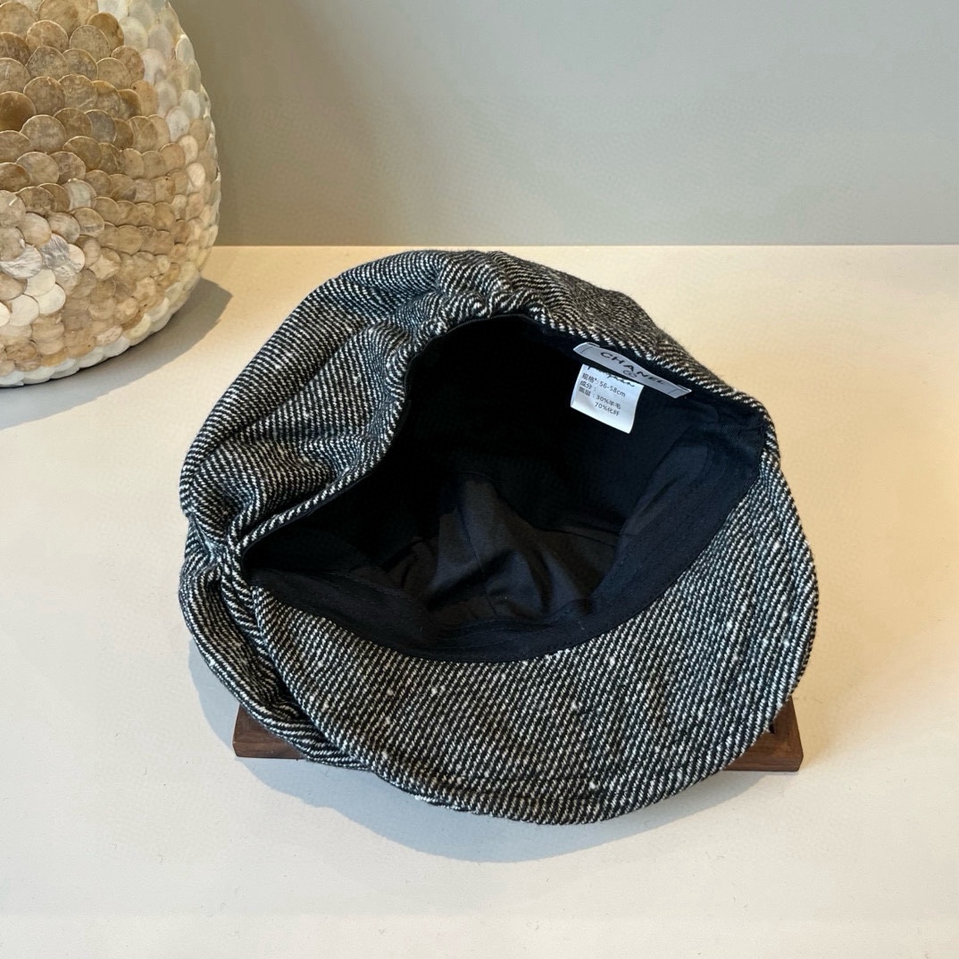 🆕

Chanel香奈儿新款鸭舌军帽，高级定制，头围57cm