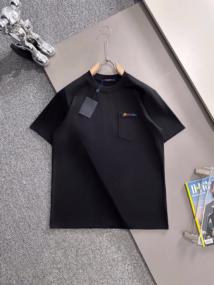  Louis Vuitton 路易威登 LV 驴牌25ss新款短袖圆领T恤，男女同款情侣款，定制260克