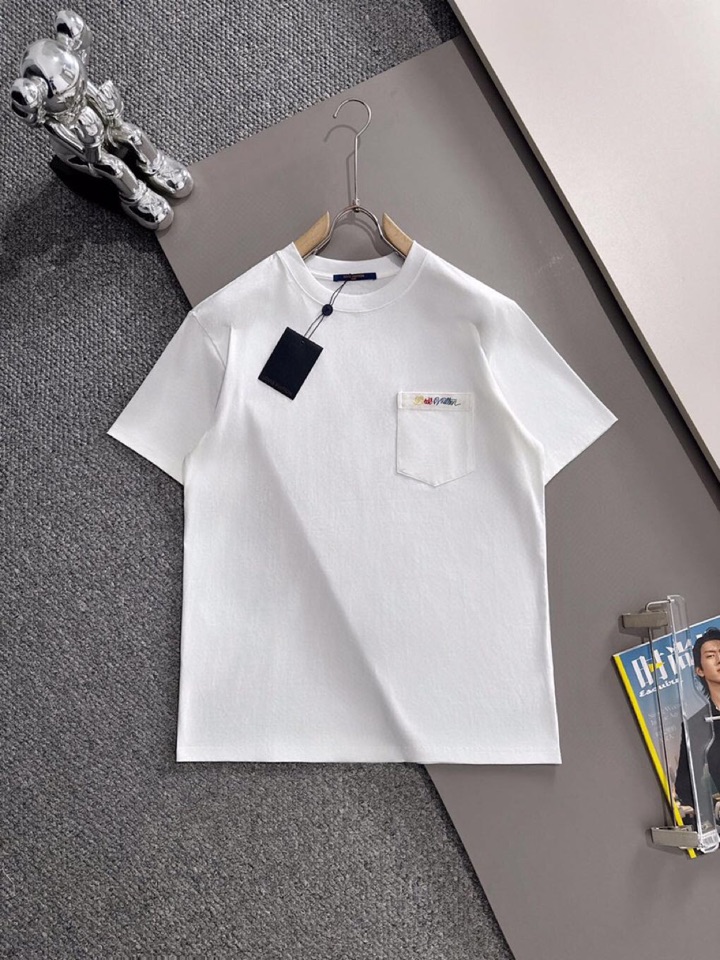  Louis Vuitton 路易威登 LV 驴牌25ss新款短袖圆领T恤，男女同款情侣款，定制260克