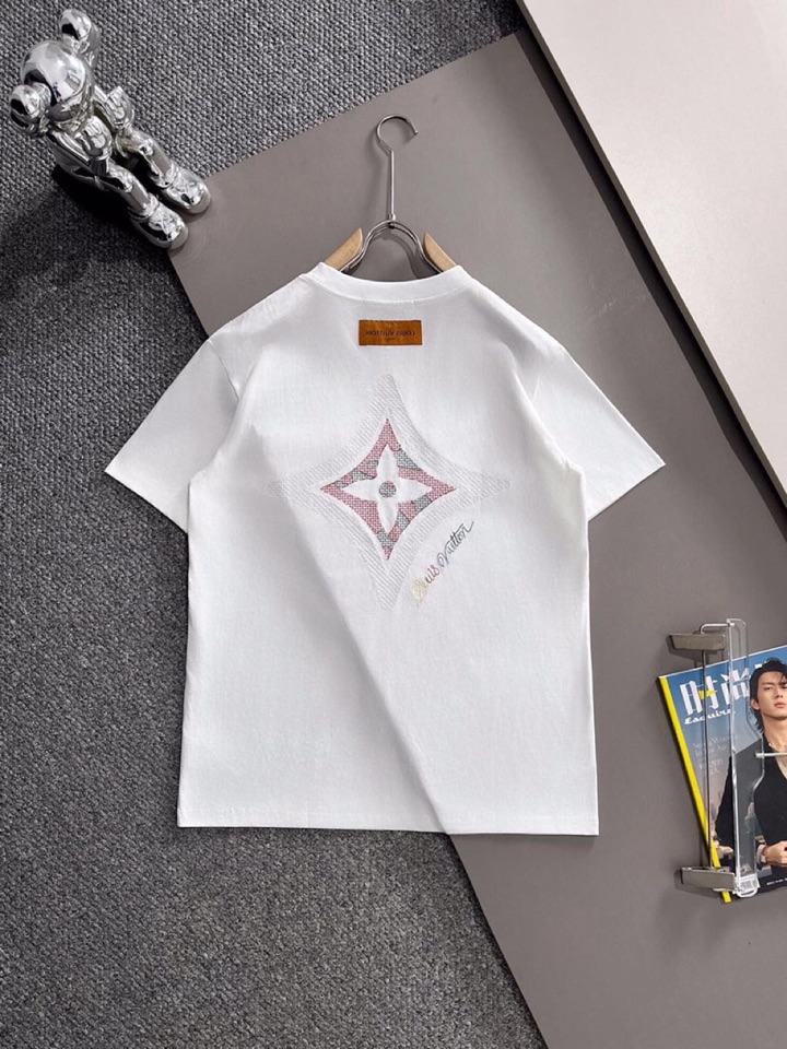  Louis Vuitton 路易威登 LV 驴牌25ss新款短袖圆领T恤，男女同款情侣款，定制260克