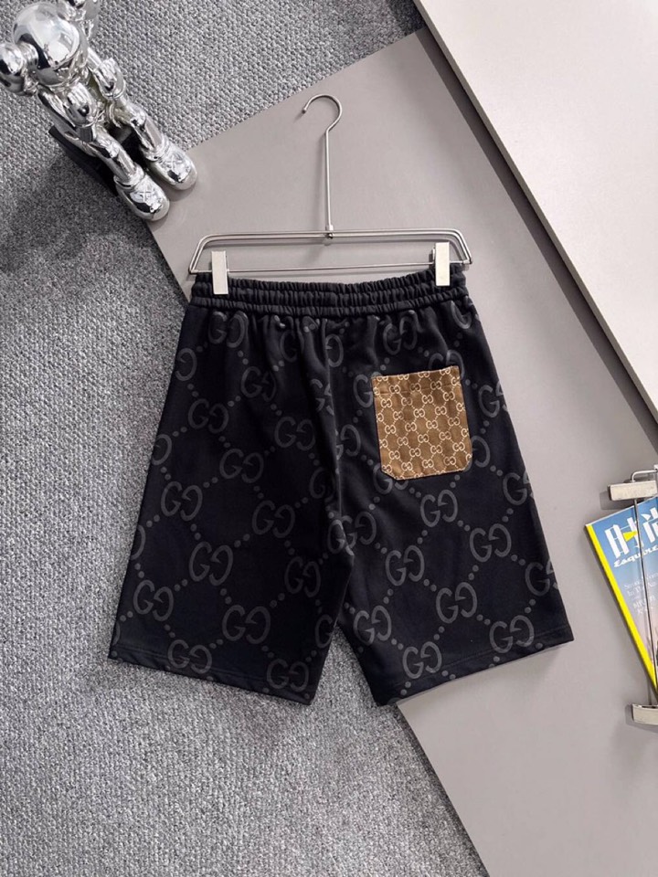  Gucci 古奇2025夏季最新品，同步有售，原单狠货，时尚休闲短裤，采用进口原版面料，顶级刺绣🪡工艺
