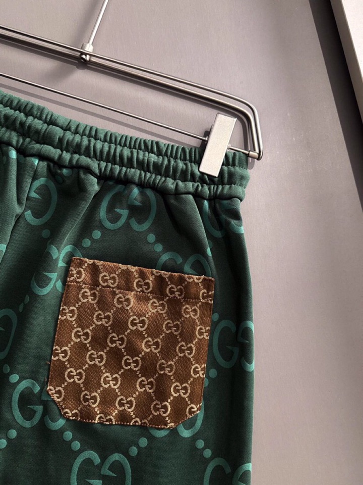  Gucci 古奇2025夏季最新品，同步有售，原单狠货，时尚休闲短裤，采用进口原版面料，顶级刺绣🪡工艺