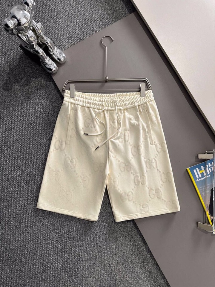  Gucci 古奇2025夏季最新品，同步有售，原单狠货，时尚休闲短裤，采用进口原版面料，顶级刺绣🪡工艺
