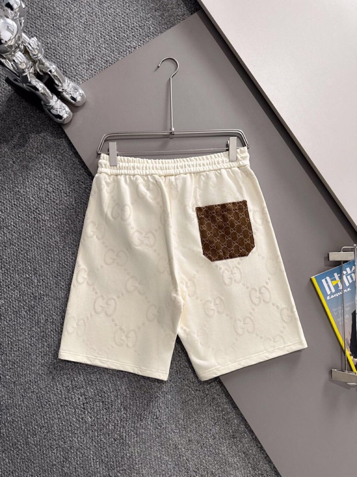  Gucci 古奇2025夏季最新品，同步有售，原单狠货，时尚休闲短裤，采用进口原版面料，顶级刺绣🪡工艺