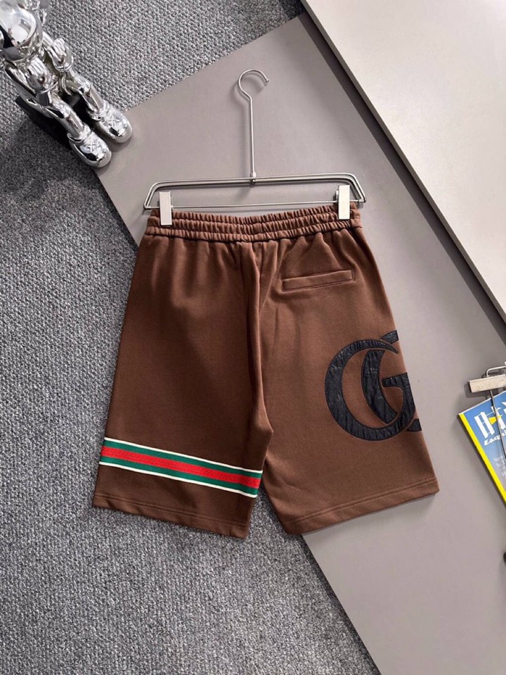  Gucci 古奇2025夏季最新品，同步有售，原单狠货，时尚休闲短裤，采用进口原版面料，顶级刺绣🪡工艺