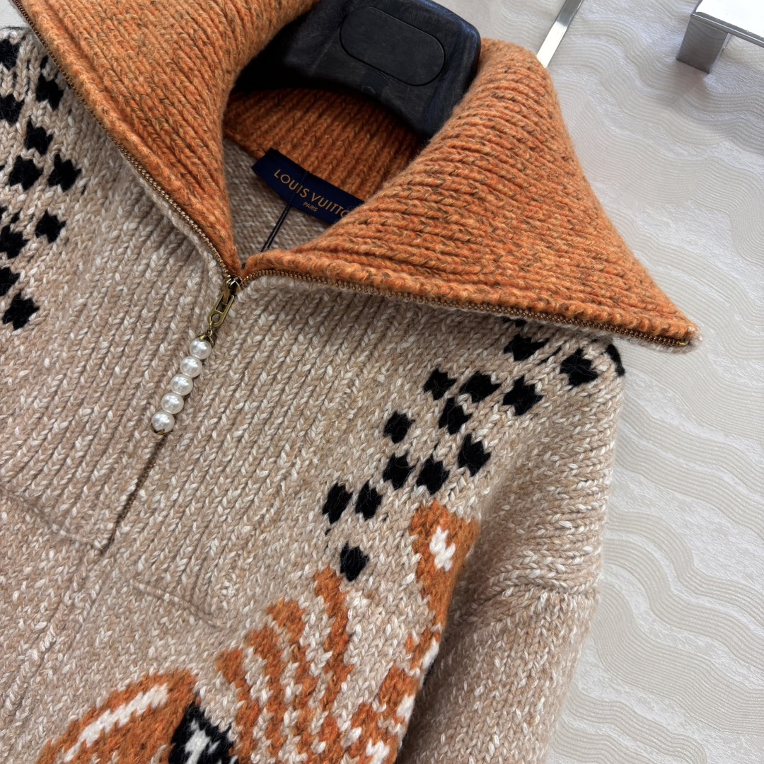 Louis Vuitton x Nigo Monogram Jacquard Wool Zip-Up Cardigan 5 i1755977216 4079 3
