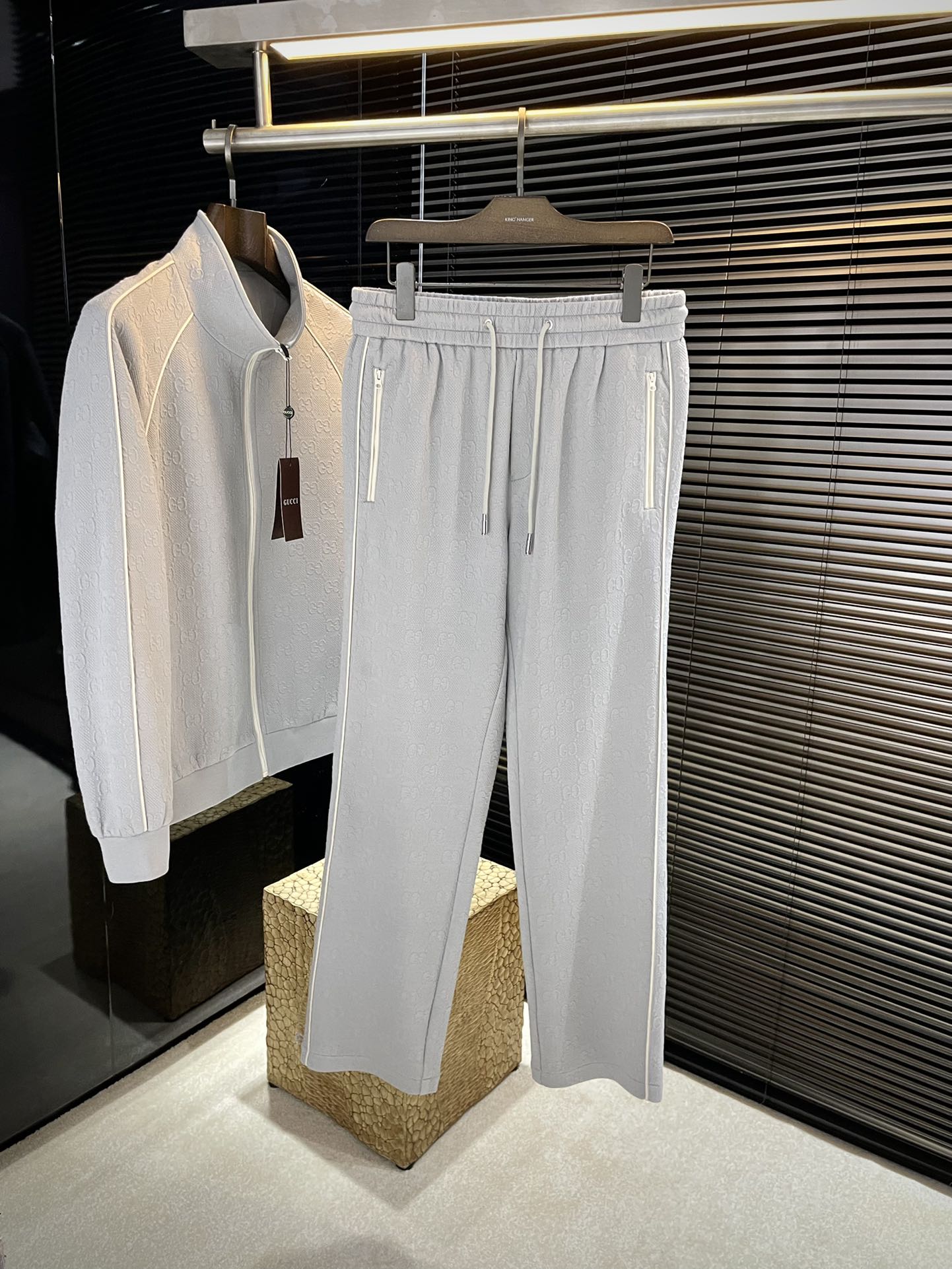 Gucci Women's Gray Tracksuit: Comfortable Modal Fabric, Stylish Autumn/Winter Set 2 i1756016647 9911 0