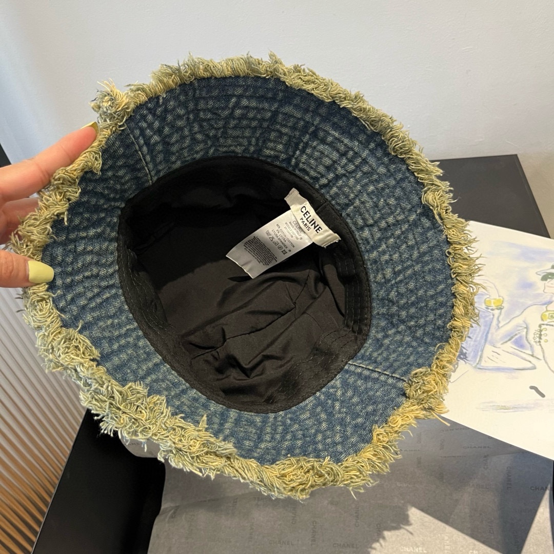 🆕

赛琳新款牛仔渔夫帽，头围57cm