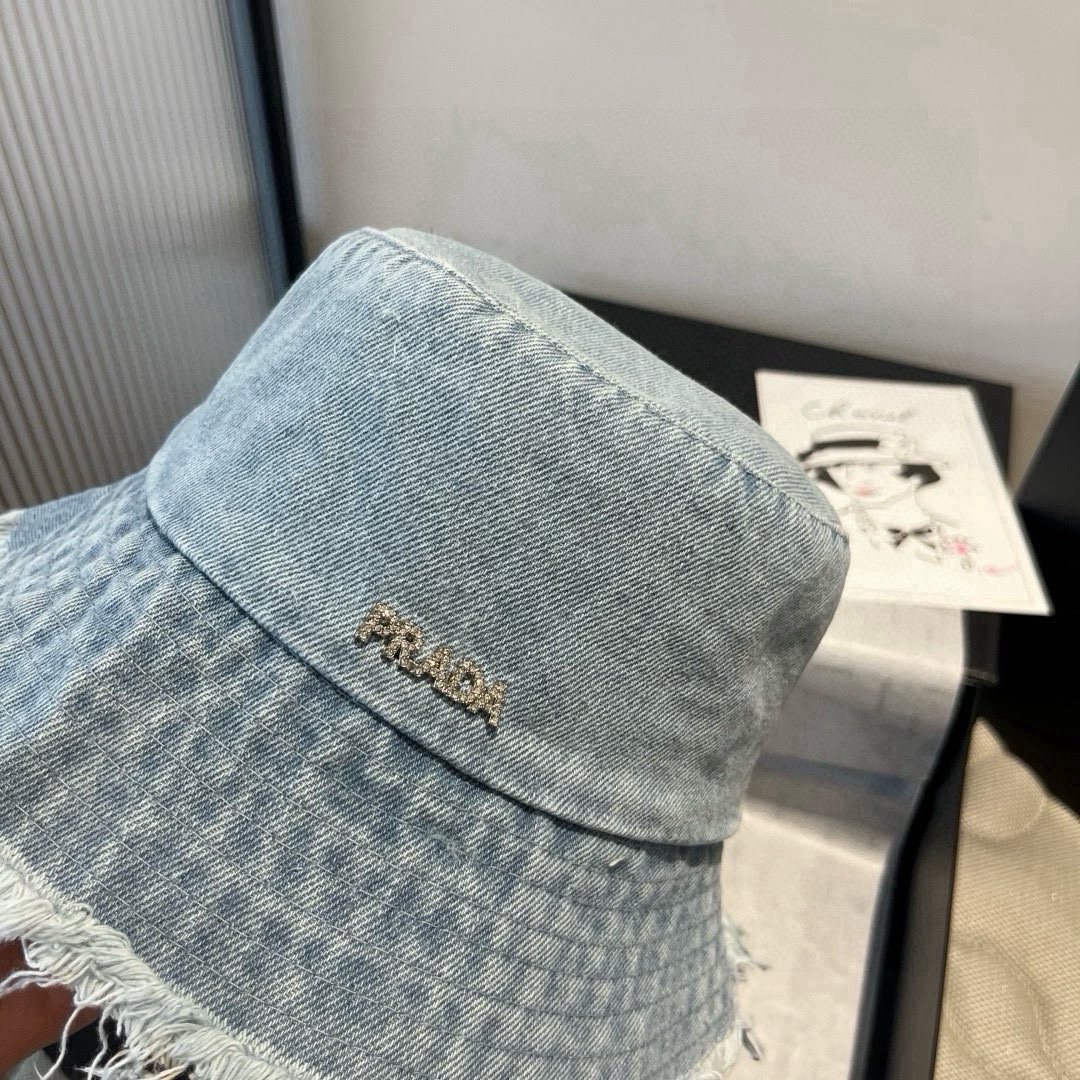 🆕

普拉达新款牛仔渔夫帽，头围57cm