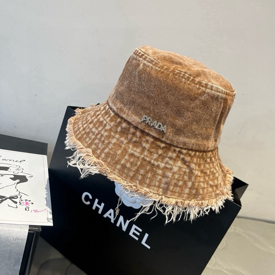 🆕

普拉达新款牛仔渔夫帽，头围57cm