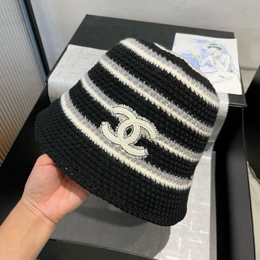 🆕

香奈儿新款针织渔夫帽，头围57cm
