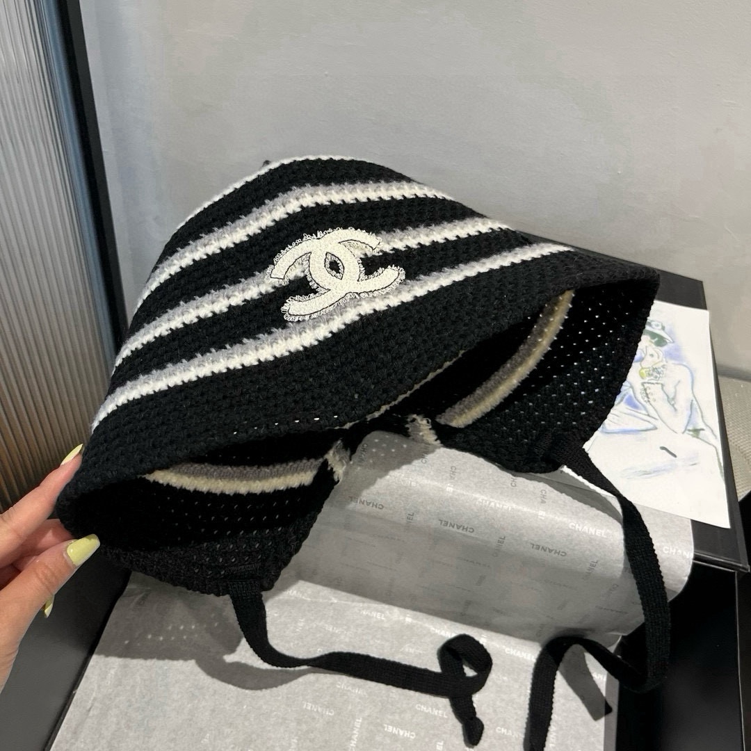 🆕

香奈儿新款针织渔夫帽，头围57cm
