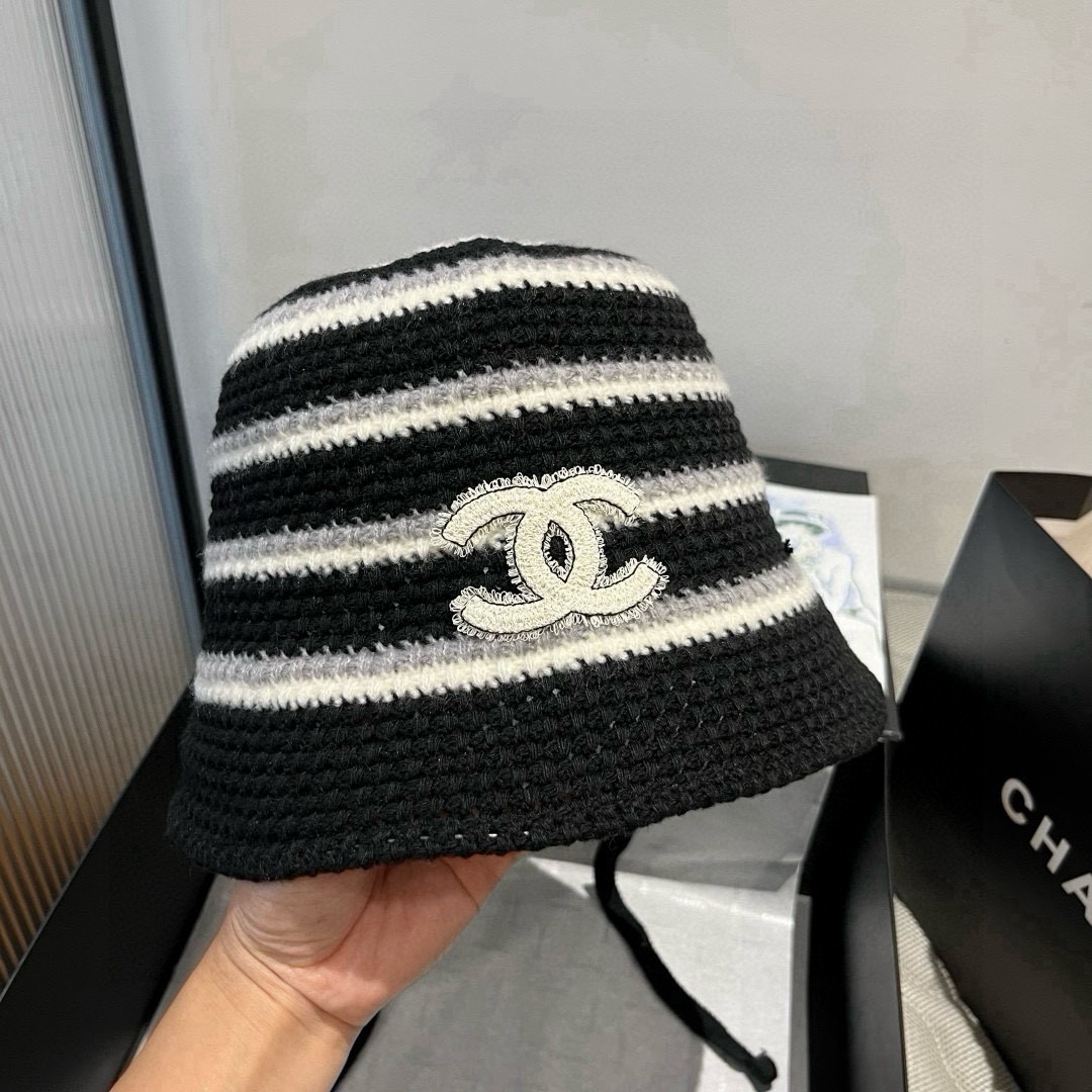 🆕

香奈儿新款针织渔夫帽，头围57cm
