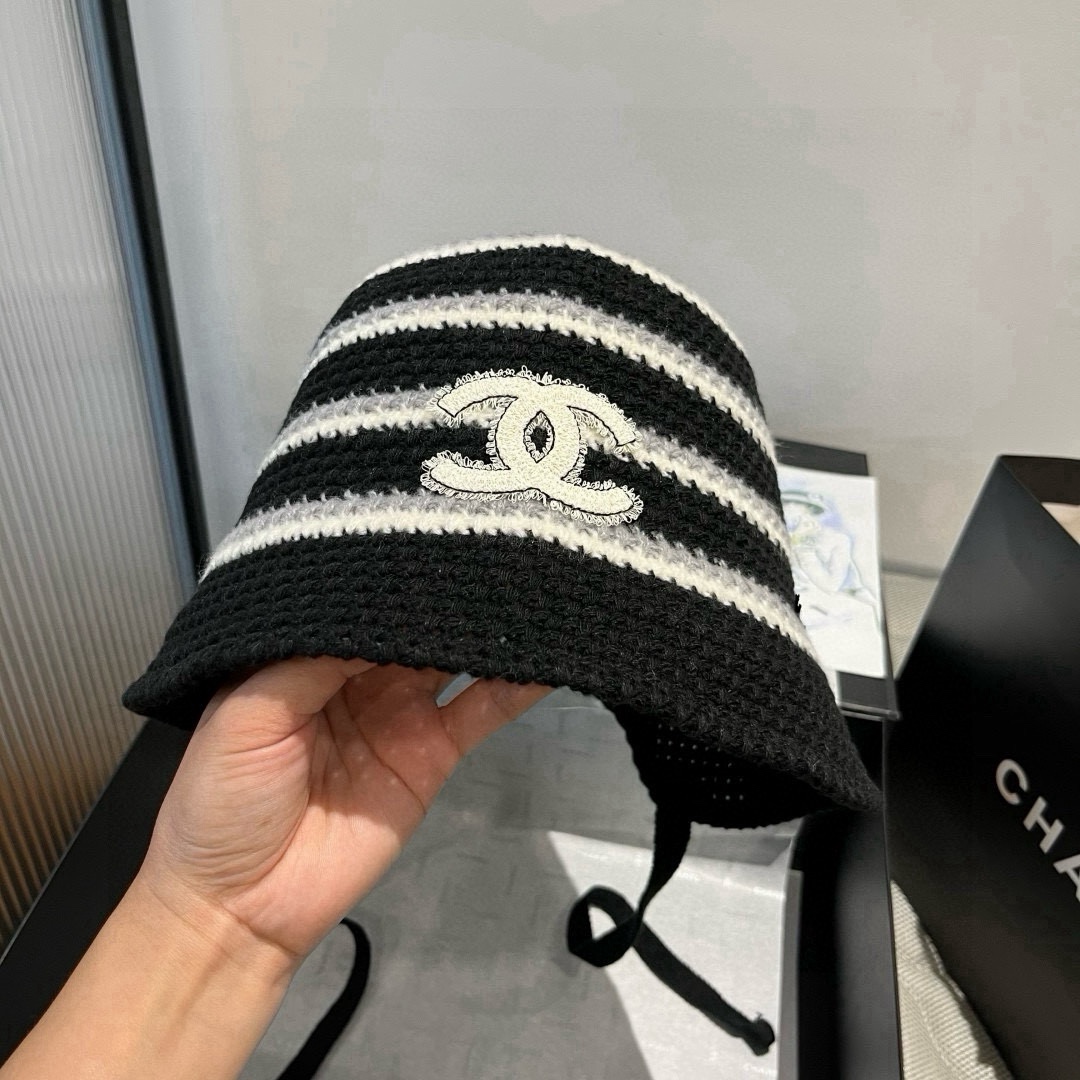 🆕

香奈儿新款针织渔夫帽，头围57cm
